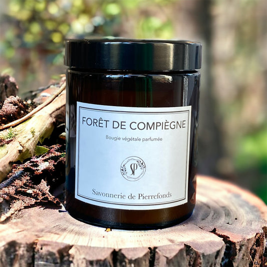 Bougie végétale parfumée "Forêt de Compiègne"