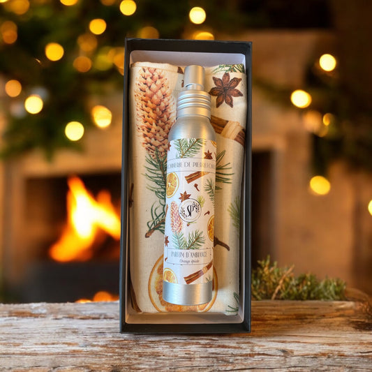Coffret "Parfum d'ambiance & torchon"