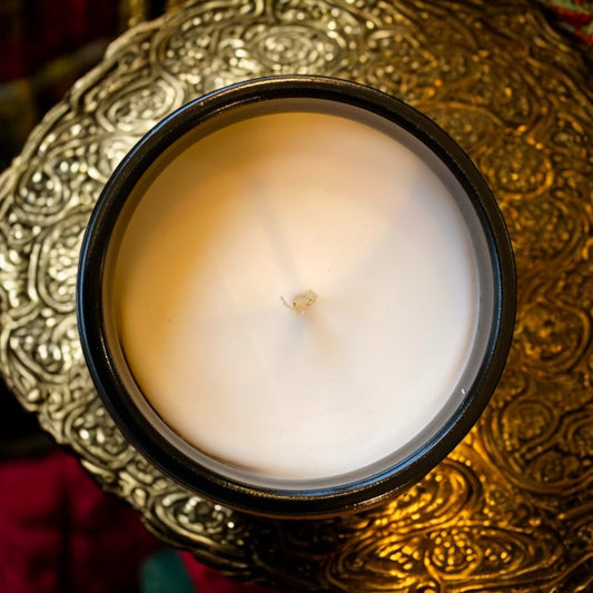 Bougie végétale parfumée "Voyage à Pondichéry"