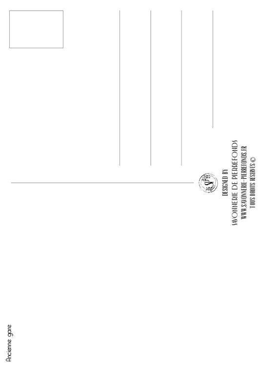 Carte postale "Ancienne gare de Pierrefonds"