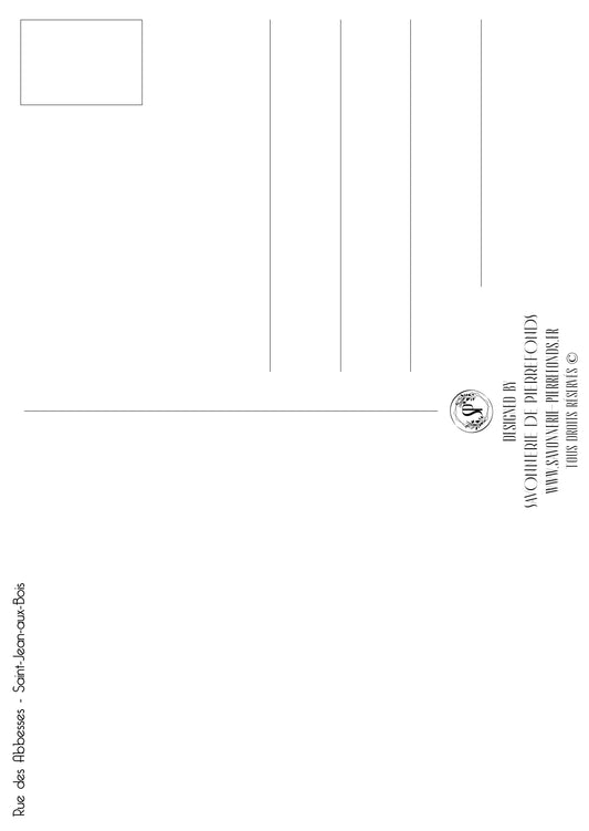 Carte postale "Rue des Abbesses - Saint-Jean-aux-Bois"