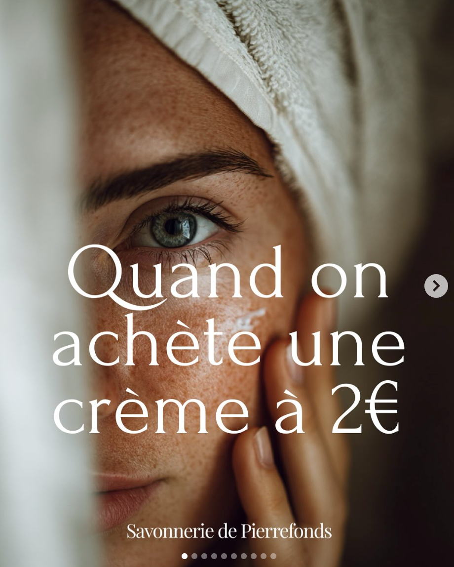 Quand on achète une crème à 2€