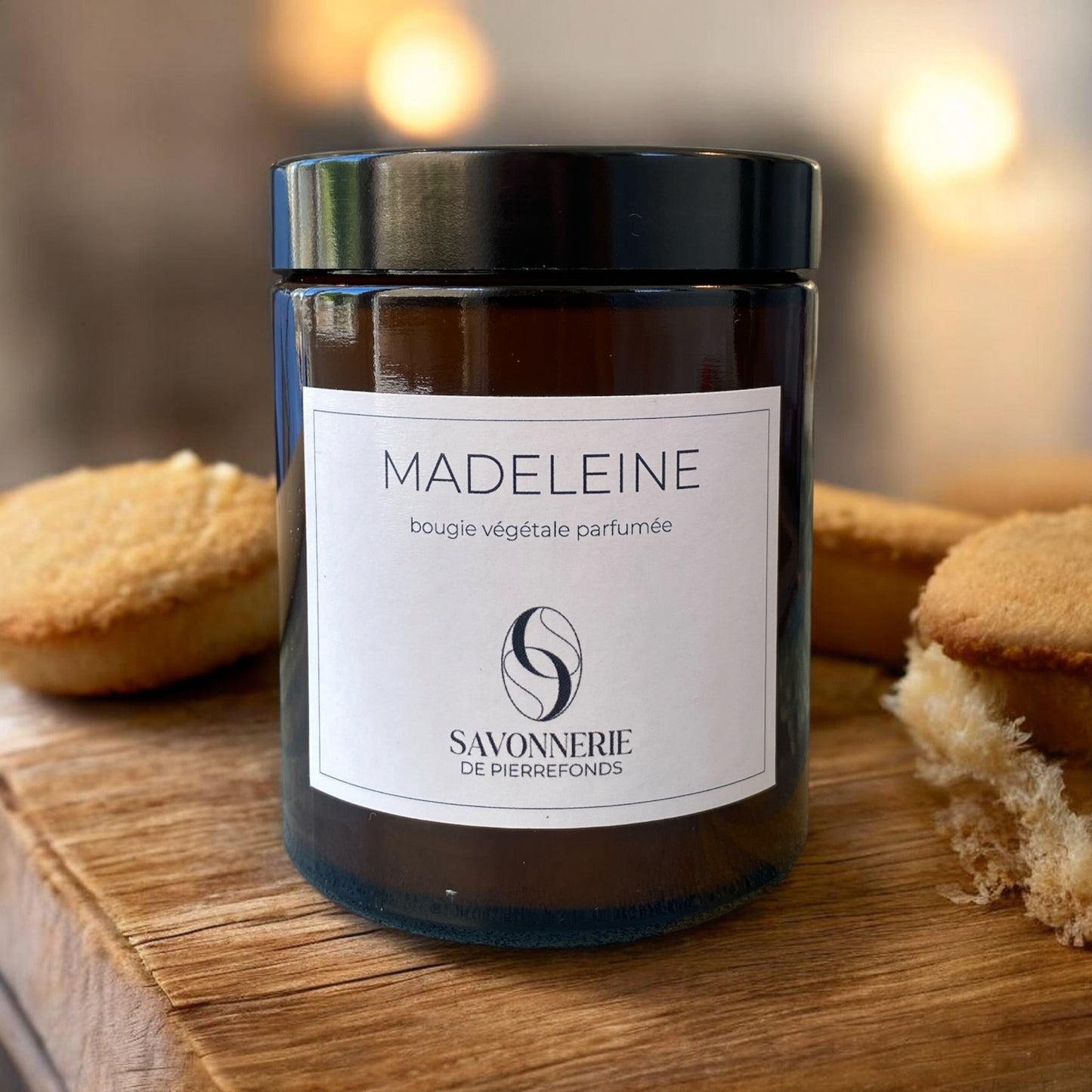 Bougie végétale parfumée "Madeleine"
