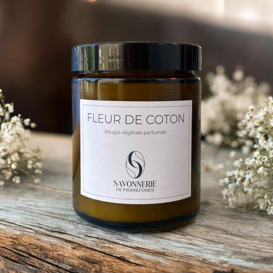 Bougie parfumée senteur "Fleur de coton"