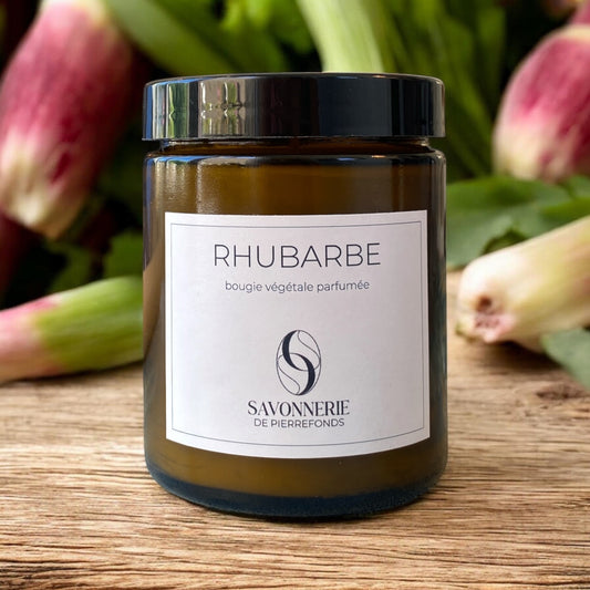 Bougie végétale parfumée "Rhubarbe"