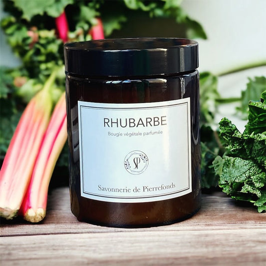 Bougie végétale parfumée "Rhubarbe"