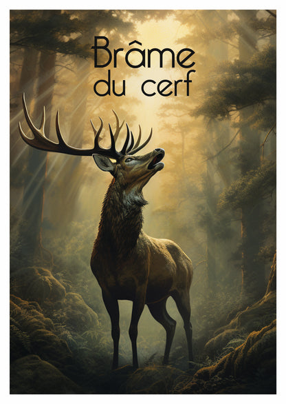 Carte postale "Brame du cerf"