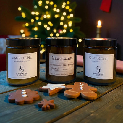 Coffret 3 bougies "Goûter de Noël"