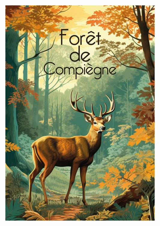 Carte postale "Forêt de Compiègne"