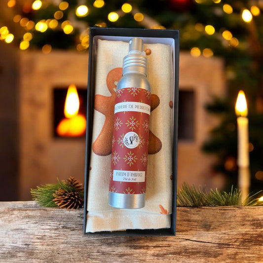 Coffret "Parfum d'ambiance & torchon"