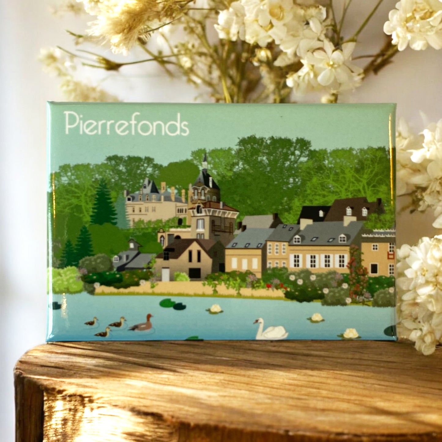 Pierrefonds castle postcard