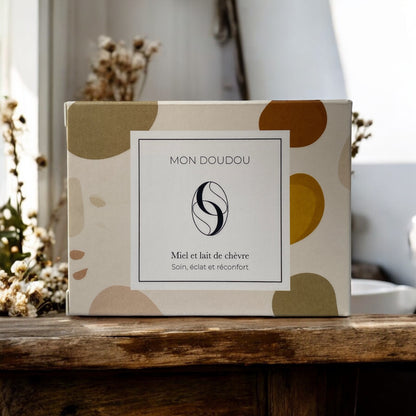 Savon surgras "Mon Doudou" Miel et lait de chèvre