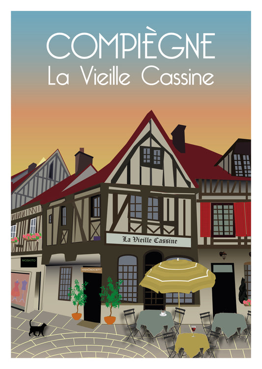 Carte postale "La Vieille Cassine - Compiègne"